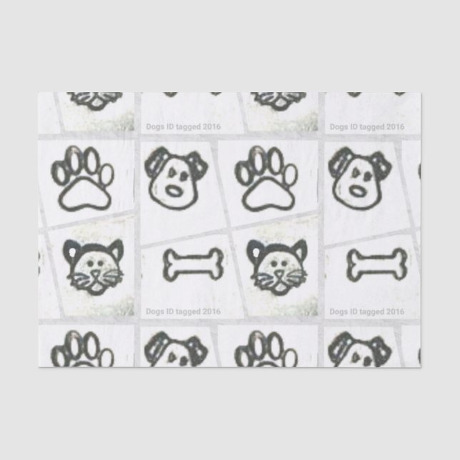 Hunde-u. Katzen-Seidenpapier Seidenpapier (Vorderseite)