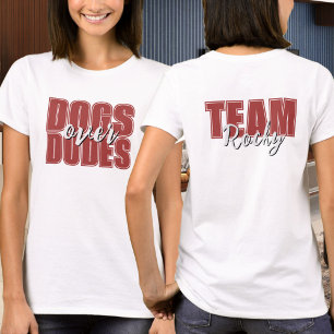 Hunde über Typ - benutzerdefinierbarer Name T-Shirt