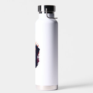 Hunde und Blume Trinkflasche