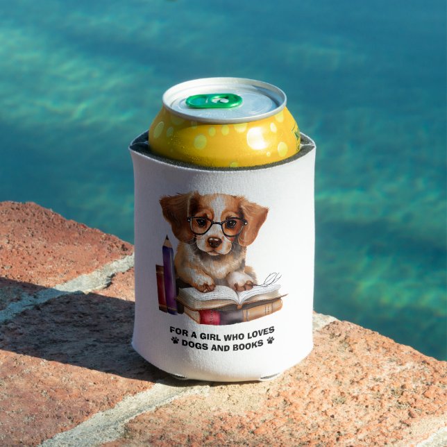 Hunde und Bücher Liebhaber Dosenkühler (In Situ Pool)