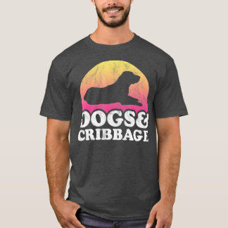 Hunde und Cribbage Mens oder Damen Hund T-Shirt