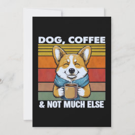 Hunde- und Kaffeeübergabe Fakultative Personalisie Karte