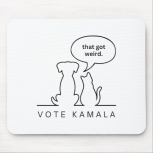 Hunde und Katzen, die eine komische Stimme Got Kam Mousepad