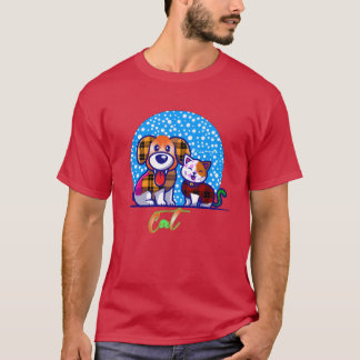 Hunde und Katzen Freunde für immer T-Shirt