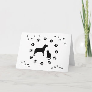 Hunde-und Katzen-Karte Karte
