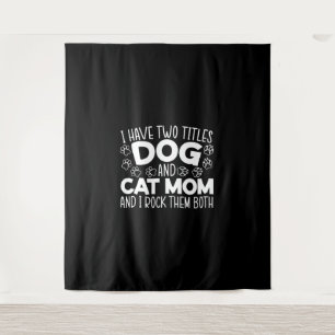 Hunde und Katzen Mama Mütter Tag beste Mama je Tie Wandteppich