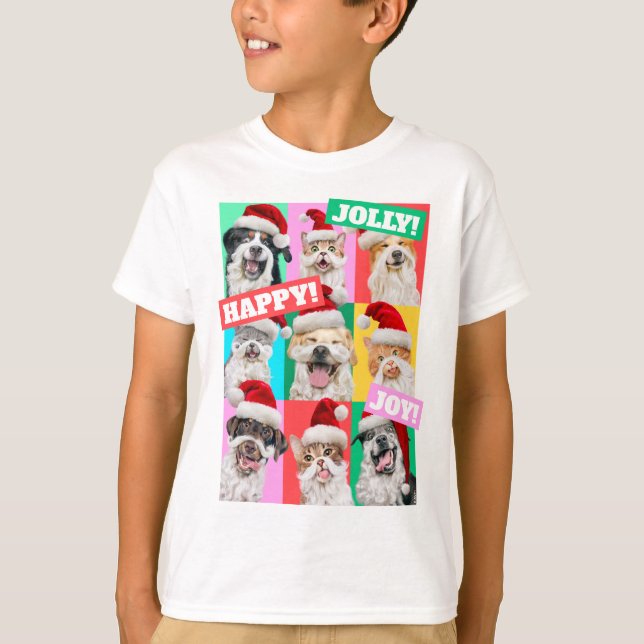 Hunde und Katzen mit Santa Bart T-Shirt (Vorderseite)