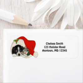 Hunde und Katzen Weihnachten Hat Custom Holiday Ti