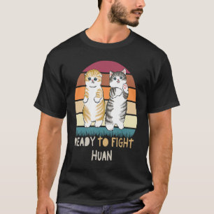Hunde- und Katzenbekleidung Bereit, Huan zu bekämp T-Shirt