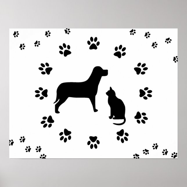 Hunde- und Katzenposter Poster (Vorne)
