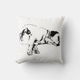 Hunde- und Katzenruhen mit einfarbigem Kissen