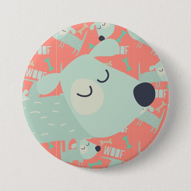 Hunde und Knochen Button (Vorderseite)