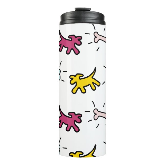 Hunde und Knochen RY Graffiti Style Thermal Trumbl Thermosbecher (Vorderseite)