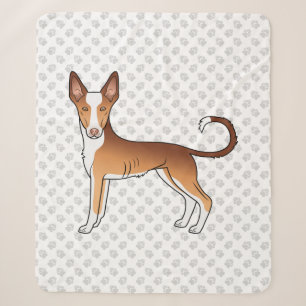 Hunde und Paare, rot und weiß, glatt Sherpadecke