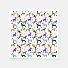 Hunde und Paws Serviette