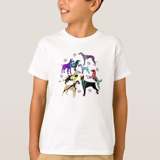 Hunde und Paws T-Shirt (Vorderseite)