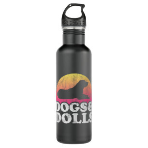 Hunde und Puppen Männer oder Frauen, Hunde und Pup Edelstahlflasche
