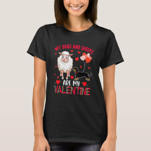 Hunde und Schafe sind meine Valentinin-Dackel. T-Shirt