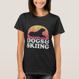 Hunde und Ski für Männer oder Frauen T-Shirt