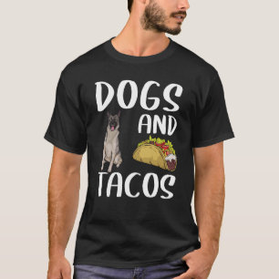 Hunde und Tacos norwegisches Elkhound mexikanische T-Shirt