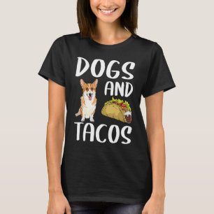 Hunde und Tacos Pembroke Welsh Corgi Mexikanisches T-Shirt