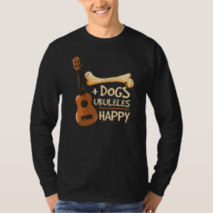 Hunde und Ukulele machen mich glücklich T-Shirt