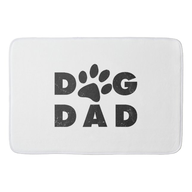 Hunde-Vater Badematte (Vorderseite)