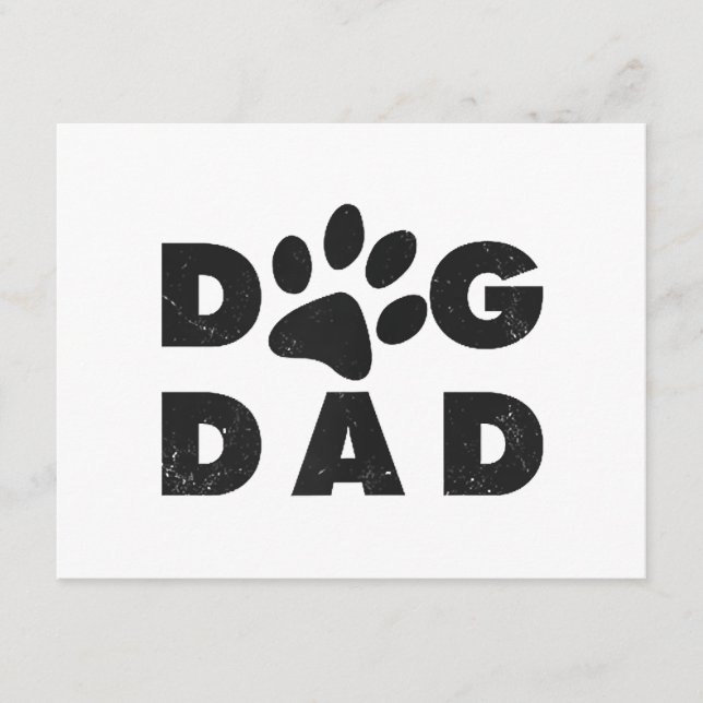 Hunde-Vater Begleitkarte (Vorderseite)