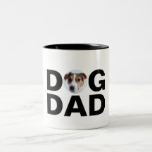 Hunde Vater, Custom Foto Vater Geschenk Zwei-Tonen