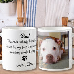 Hunde Vater Der sonnige Vater - Haustier-Foto Kaffeetasse<br><div class="desc">Überraschung Vater diesen Vatertag mit diesem super niedlichen Hund Papa Tasse . Vater ... Es gibt niemanden, den ich lieber an meiner Seite haben würde, ungeschickt gewartet, während ich kackte! Personalisieren Sie sich mit dem Lieblings-Vater Haustiere Foto und Name . COPYRIGHT © 2020 Judy Burrows, Black Dog Art - Alle...</div>