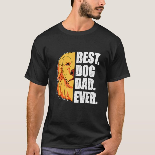 Hunde Vater Ever Golden Retriever Vater T-Shirt (Vorderseite)