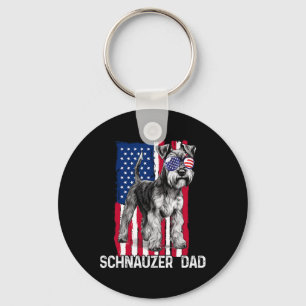Hunde Vater Fathers Day Gift Mini Schnauzer Usa Fl Schlüsselanhänger