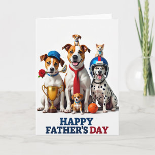 Hunde-Vater-Feierkarte Karte