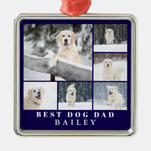 Hunde Vater Foto Ornament Aus Metall