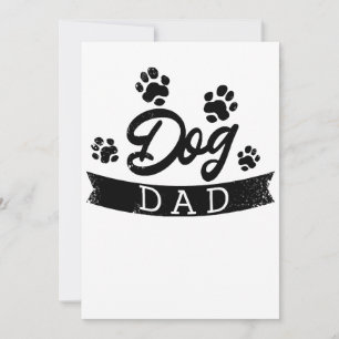 Hunde Vater Funny Design - Geschenkidee für Hundeb Einladung