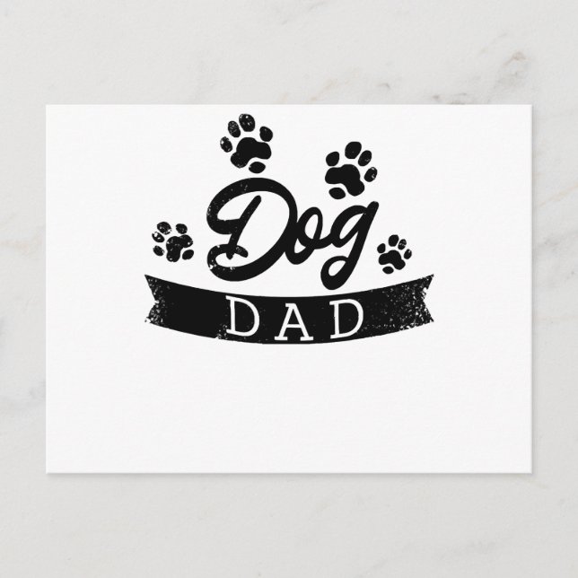 Hunde Vater Funny Design - Geschenkidee für Hundeb Postkarte (Vorderseite)