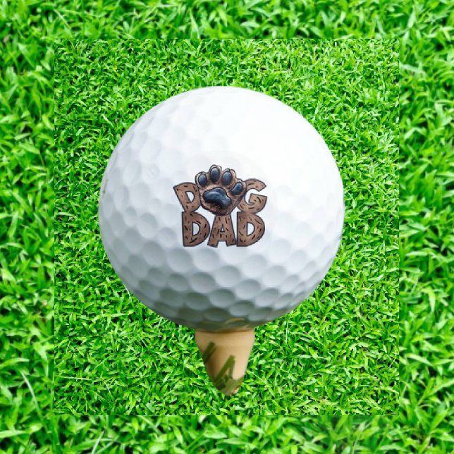 Hunde-Vater-Geschenk Golfball (Perfect Gift for the Dog Dad Who Loves Golf!)