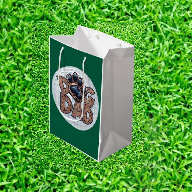 Hunde Vater Golf Mittlere Geschenktüte (Perfect Gift for Dog Dads Who Love Golf – Make Their Day!)