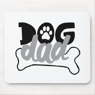 Hunde Vater Knochenzettel darüber, dass Hunde Fami Mousepad