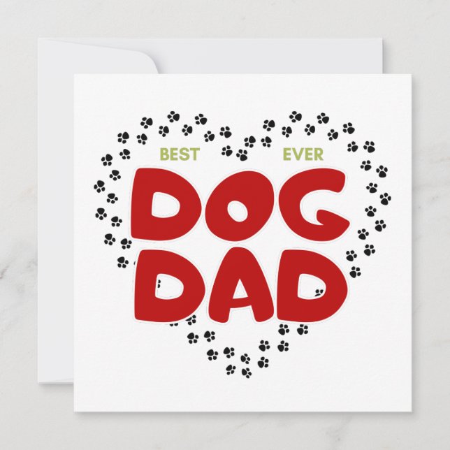 Hunde-Vater, Niedlicher bester Ever Hund-Vater Karte (Vorderseite)