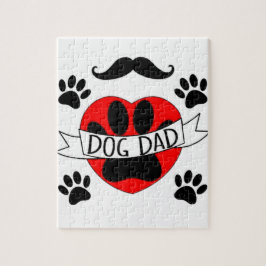Hunde Vater Paw und Rotes Herz Zeichnend