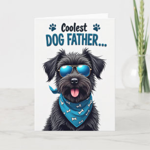 Hunde-Vater-Schatten-Porträtkarte Karte