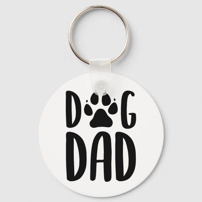 Hunde Vater Schlüsselanhänger (Vorderseite)