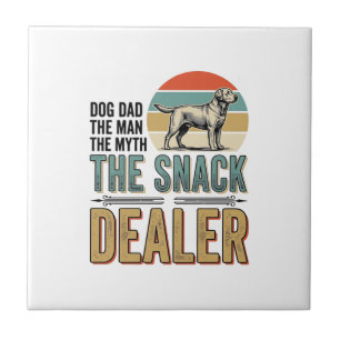 Hunde-Vater Snack-Händler Vintage Hunde Liebhaber  Fliese
