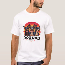 Hunde Vater Squad T-Shirt