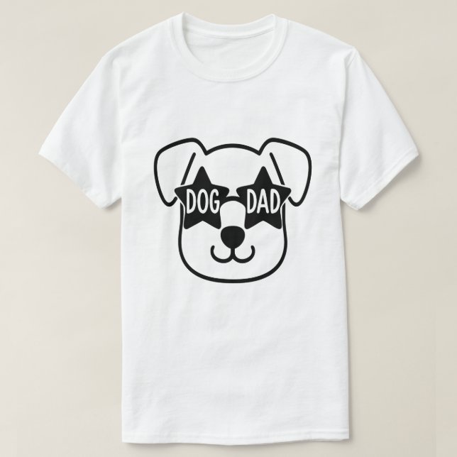 Hunde-Vater T-Shirt (Design vorne)