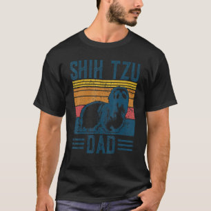 Hunde Vater Vintag Shih Tzu Vater T-Shirt