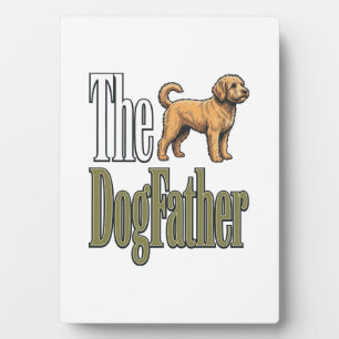 Hunde-Vater Vintage-Stich Hundeliebhaber-Design_1 Fotoplatte