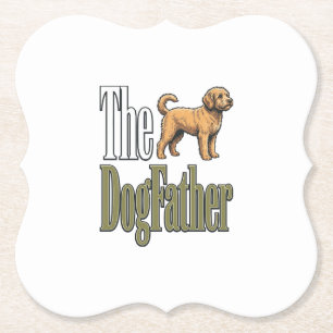 Hunde-Vater Vintage-Stich Hundeliebhaber-Design_1 Untersetzer