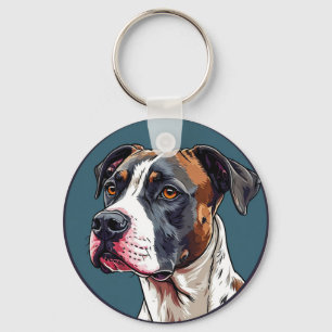 Hunde-Vektor-Illustration Schlüsselanhänger